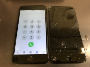 iPhone7の画面割れ交換修理