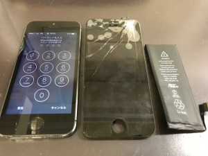 iPhone5S　画面＋バッテリー