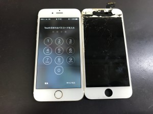 iPhone6　液晶破損