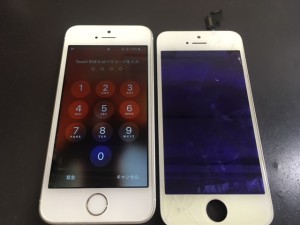 iPhone5Sの液晶表示不良
