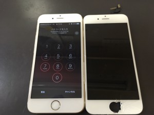 iPhone6Sのパネル交換