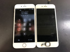 iPhone6 画面とホームボタン修理