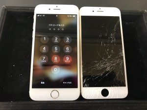 iPhone6 ひび割れ修理