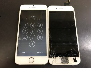 iPhone6s 画面破損修理