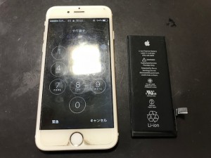 iPhone6 バッテリー交換