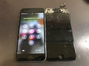 iPhone6s　ひび割れ修理