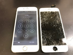 iPhone6S　表示不良