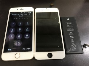 iPhone6　画面＋バッテリー
