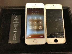 iPhone6 画面+バッテリー交換