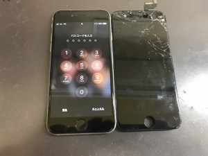 iphone6S パネル破損修理