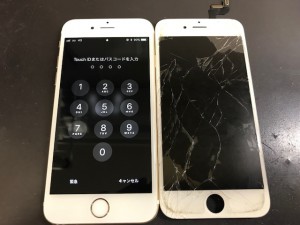 iPhone6s　画面割れ修理