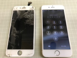 iPhone6　パネル破損