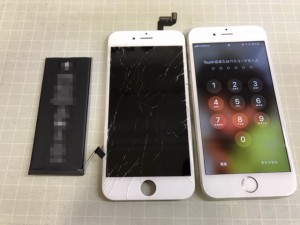 iPhone6S　画面・電池交換