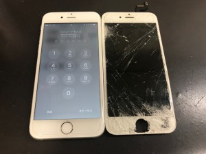 iPhone6s　画面破損