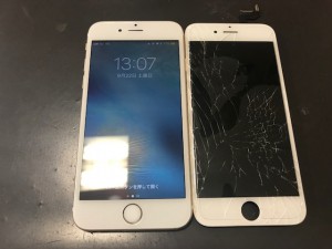 iPhone6s 画面破損修理