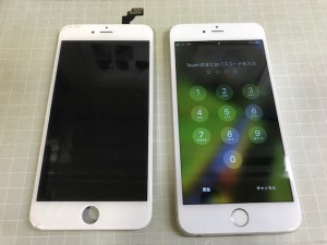 iPhone6　ガラス割れ