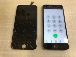 iPhone6　液晶故障