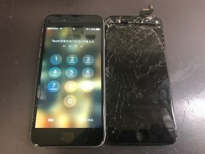 iPhone6S 画面破損修理