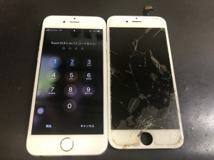 iPhone6plus 画面修理