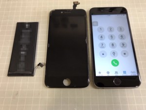 iPhone6　画面+電池