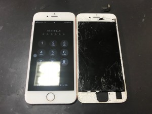 iPhone6S 液晶割れ