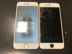 iphone7 ガラス破損