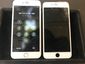 iPhone6S ガラス割れ
