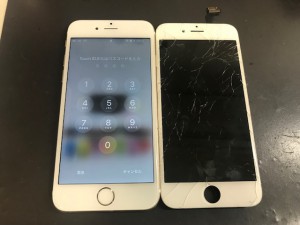 Iphone6 ガラス割れ