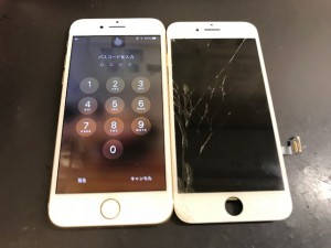 iPhone7 割れ修理