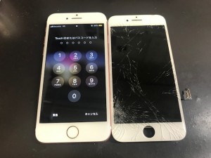 iphone7 ガラス破損