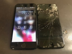 iPhone7 ガラス割れ修理　191109