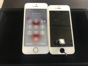 iPhoneSE 画面+ホームボタン