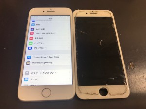 Iphone7 ガラス割れ