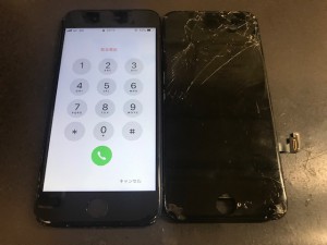 200125　iPhone7 ガラス割れ修理