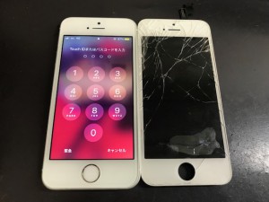 iPhoneSE ガラス修理