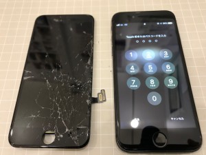 アイフォン8　液晶破損