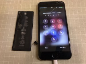 Iphone7　電池膨張