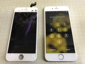 iphone6S　表示不良