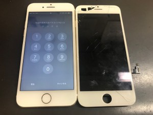iphone7 ガラス割れ