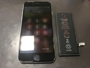 iphone6 バッテリー交換