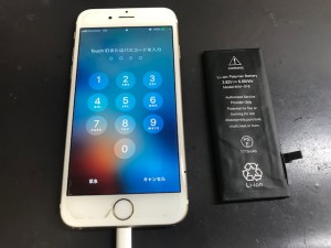 iPhone6S バッテリー交換
