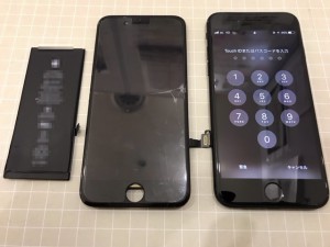 iPhone7　画面と電池