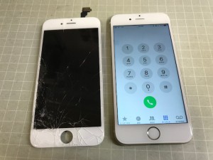 iPhone6　画面破損