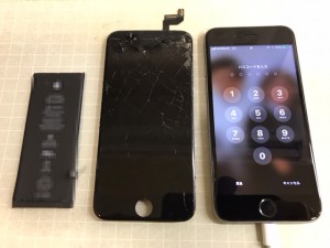 iPhone6S　画面+電池