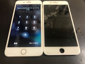 iPhone7+ 画面割れ修理