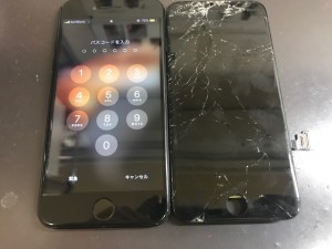 iPhone8 ガラス破損