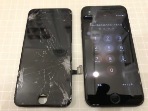 IPHONE7　ガラス破損