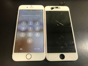 iPhone6S ガラス破損