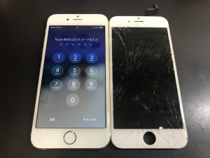 アイフォン6s 画面破損