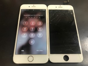 iPhone6s ガラス修理